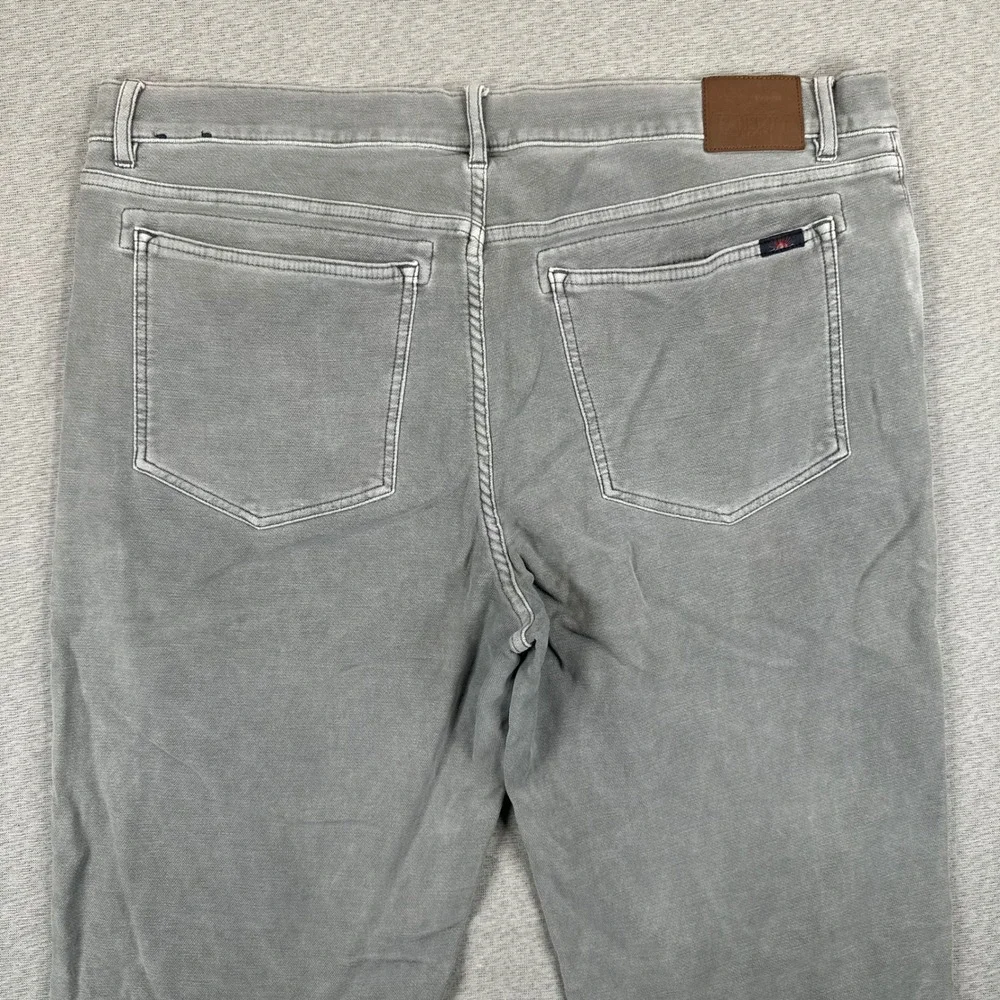 Faherty Brand Movement 5-Pocket Pants Mens 38x32 Grey Stretch Straight Preppy